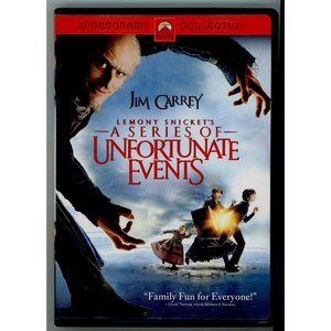 LEMONY SNICKET'S A SERIES OF UNFORTUNATE EVENTS DVD Jim Carrey WIDESCREEN